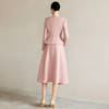 IWY/粉色温柔风西装套裙女秋季新款气质通勤职业装伞裙两件套时尚通勤职业装C2103+S2112 商品缩略图4