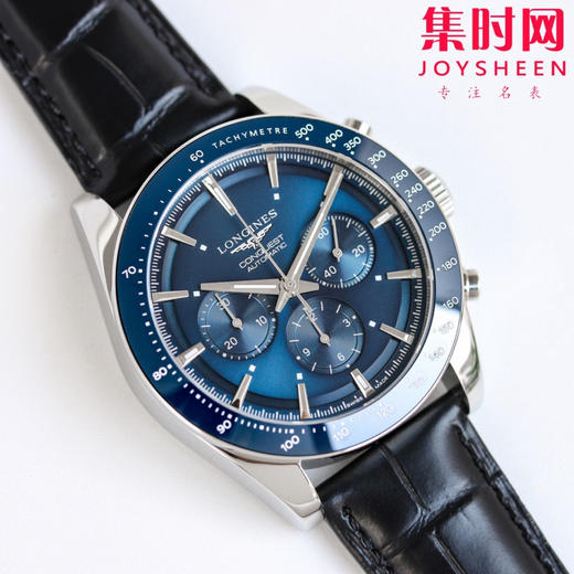 浪琴新款康卡斯悦动计时系列 男士腕表 凭借其设计，实用的功能和舒适的佩戴体验 商品图4