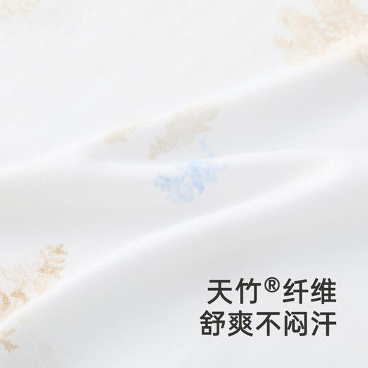【商场同款】英氏婴儿衣服夏季透气竹纤维新生儿连体衣服新款 商品图1