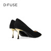 Dfuse迪芙斯2025春季新款经典通勤鞋简约素面金属高跟鞋DFD1111067 商品缩略图11