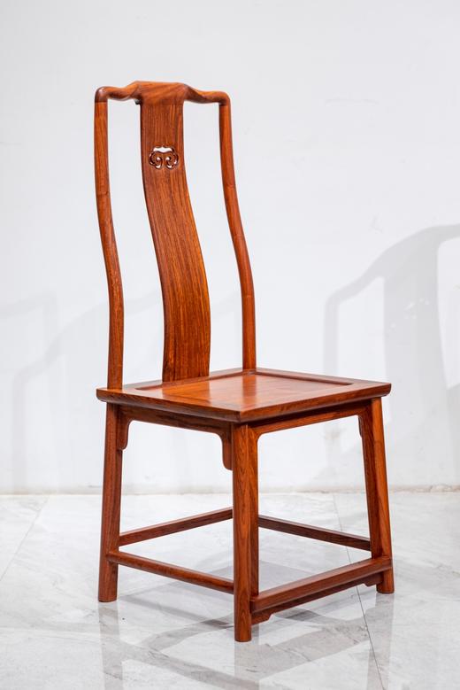 红桥红  家具严选  缅甸花梨（大果紫檀）【150 雕花牙边六角底座 圆餐桌 九件套】 商品图5