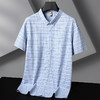 【莱赛尔棉】【DG】大依优型大码短袖衬衫男休闲夏季薄款上衣胖子莱赛尔棉格子加肥加大 商品缩略图6