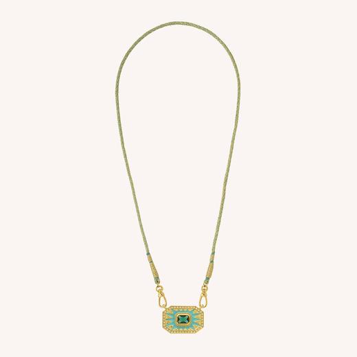 订购8周到｜MYA-BAY-LIGHT TURQUOISE YUCATAN-绿松石珐琅 项链［比利时设计师］ 商品图2