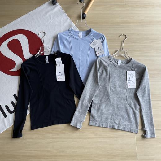 点此购买 lulu露露乐蒙Swiftly Tech女子针织工艺提花瑜伽长袖打底衫 cp LL 310217 商品图0