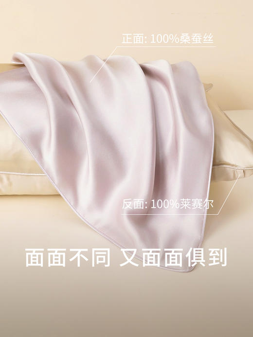 金三塔真丝单面枕套100%桑蚕丝简约纯色便携旅行好物枕套新品（限价款）  CSZT027 商品图1