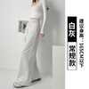 雀说蚂蚁腰直筒裤子新款高腰显瘦宽松型阔腿裤韩系慵懒长裤AL51050 商品缩略图8