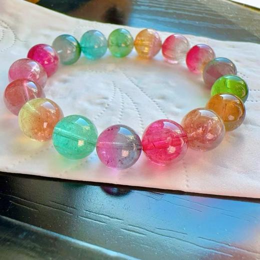 11mm-12mm单圈西瓜碧玺手串 商品图0