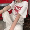 【纯棉短袖t恤】宽松韩版原宿风 新款字母印花 学生全棉体恤ins女装潮  商品缩略图1