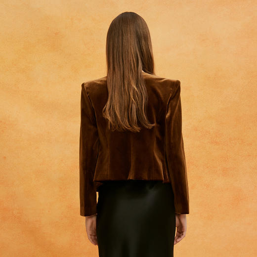 QE107斯尔丽25新款新国风手工盘扣西装领直身型设计不挑身材时尚外套 商品图1