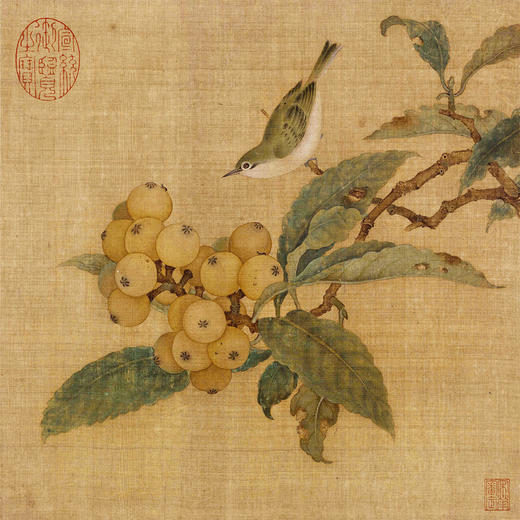 伽罗 JALO 挂画-林椿-枇杷山鸟图-下单2天内发货 商品图5