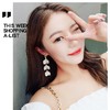 S925银针网红简约长款贝壳花耳环女清新百搭气质贝壳花流苏耳饰女 商品缩略图1