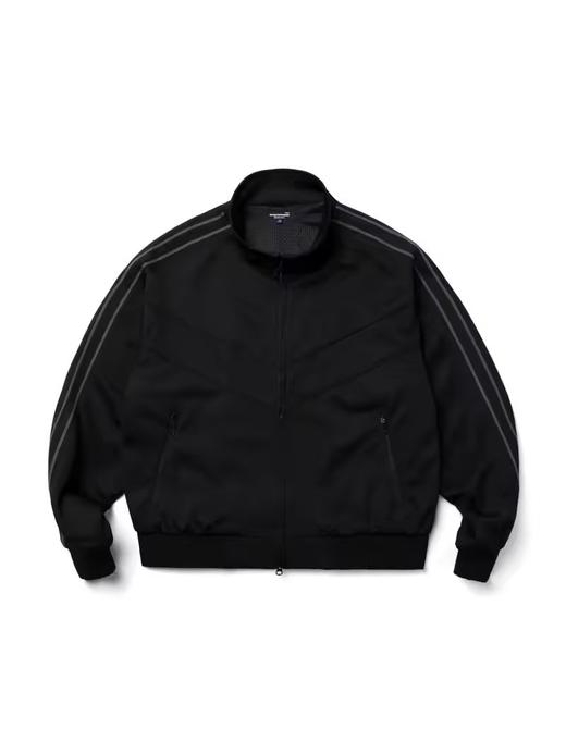 SUPERTOFU(SPTF) /YG-AW24-J085/珠地面料 刺绣LOGO 条纹织带 针织运动外套 商品图3