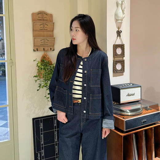 火桐hooton 2025新款 桑蚕丝牛仔套装99606 商品图5