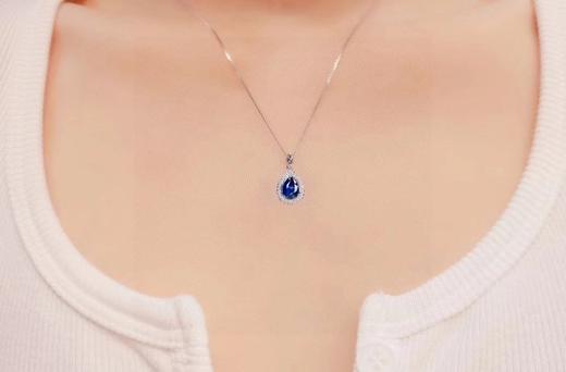 1.44ct刻面蓝宝石吊坠 商品图3
