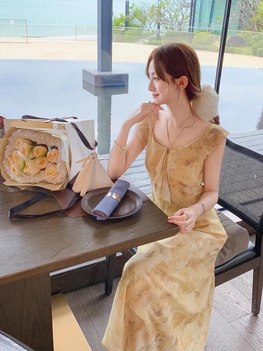 张心子【绿野仙踪】春夏氛围感碎花小荷叶花边吊带裙 连衣裙U2502002 商品图10