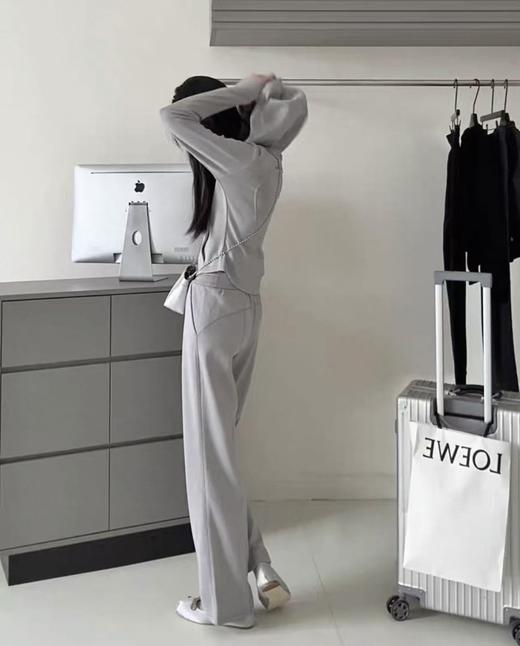 lu家同款！垂感敲好！遮肉显瘦云感阔腿直筒裤！ 商品图2