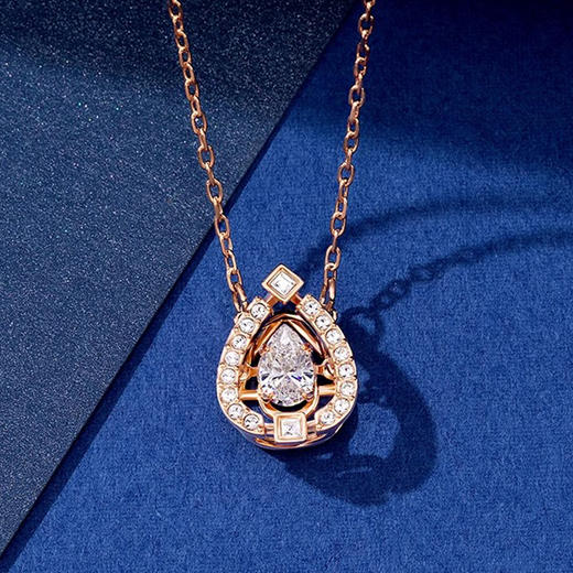 奥地利Swarovski施华洛世奇白色玫瑰金色女士项链5451993 商品图4