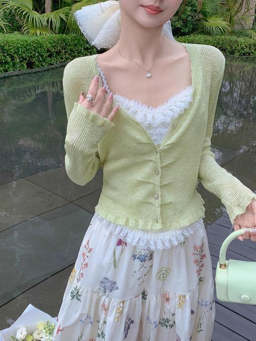 张心子【和风花影】春夏高腰气质显瘦碎花半身裙 U2502022 商品图1