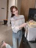 张心子【织梦浪漫】春款圆领法式蕾丝拼接衬衫上衣 U2502033 商品缩略图8