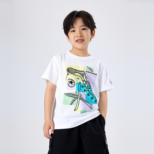 CONVERSE 夏 大童小童 儿童童装T恤 CNVN-TE-H345 商品图4