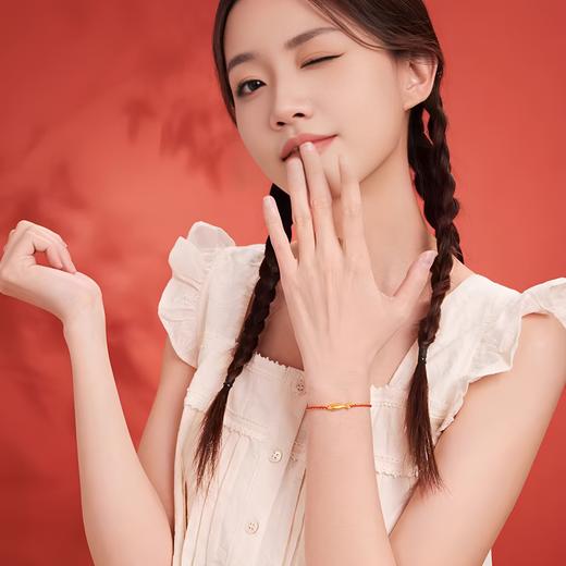 足金小锦鲤·年年有余红绳手链 商品图5
