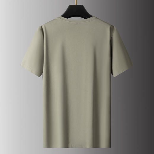 【棉质】【新款DPS】大依优型大码短袖T恤圆领加肥加大肥佬休闲宽松透气上衣男士半袖夏装潮款 商品图1