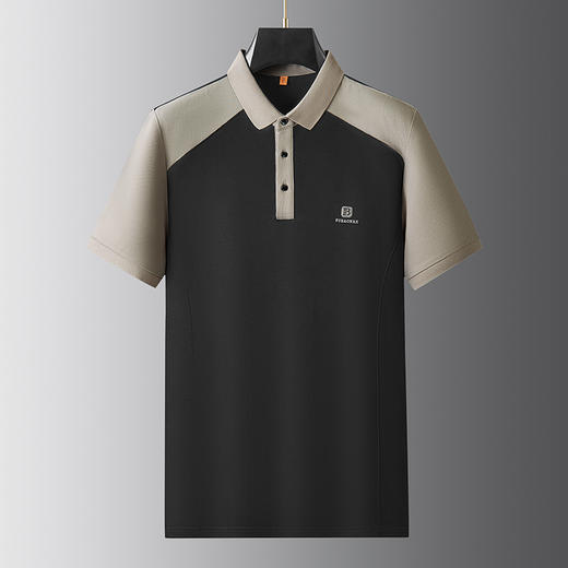 【棉质】【DWP】大依优型大码短袖POLO衫翻领体恤加肥加大男士大号弹力透气舒适夏季半袖 商品图1