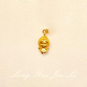 周大生足金小天使吊坠,1.96克,工费：10元/克