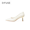 Dfuse迪芙斯2025春季新款经典通勤鞋简约素面金属高跟鞋DFD1111067 商品缩略图0