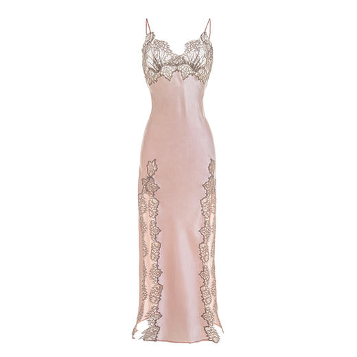 美到犯规的法式风情真丝长裙 商品图4