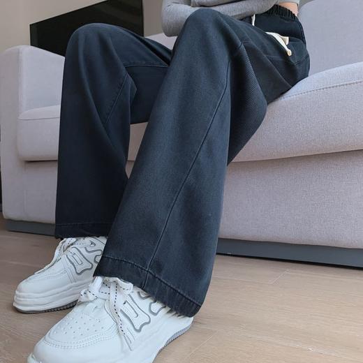 雀说【天丝牛仔裤】莱赛尔天丝棉牛仔直筒阔腿休闲女裤子ALC166 商品图3