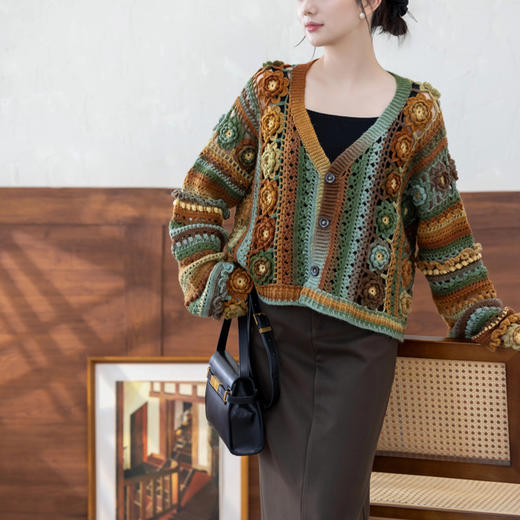 苏苏姐家绿野仙踪手工diy钩针编织毛线团开衫衣服材料包 商品图2