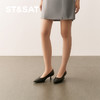 星期六经典简约素面尖头低跟鞋SSD1111203 商品缩略图3