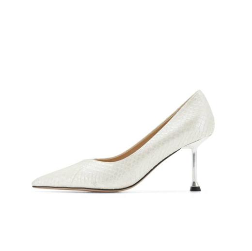 【云粉节】BF楼westory秋季新款蛇皮宴会高跟优雅尖头细跟浅口鞋 商品图1