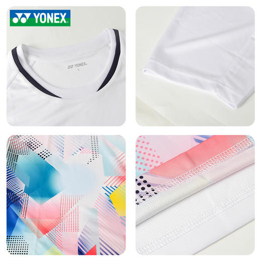 尤尼克斯YONEX羽毛球服速干短袖运动服 110155BCR/210155BCR男女款短袖 商品图3