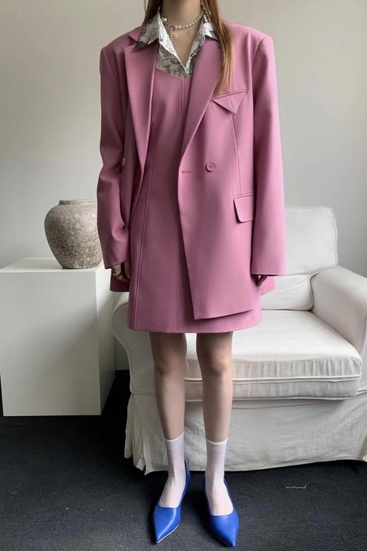 amadella 玫红色西装外套吊带裙套装 15768 商品图1