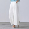 【林栖设计小店】（现货）亚麻阔腿裤复古气质简约百搭宽松显瘦2025春夏新品长裤女1952010 商品缩略图5