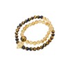 金山银山【日照金山手链】虎眼石 黄水晶双圈手链手串 高级感小众 商品缩略图4