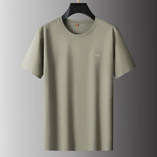 【棉质】【新款DPS】大依优型大码短袖T恤圆领加肥加大肥佬休闲宽松透气上衣男士半袖夏装潮款 商品图8