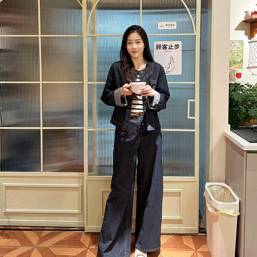 火桐hooton 2025新款 桑蚕丝牛仔套装99606 商品图2