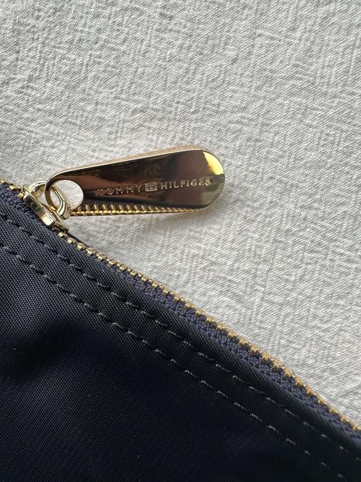 贝壳三 休闲拼色织带尼龙大容量单肩包简约金属手提托特包C022401 商品图11