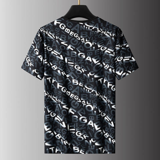 【弹力】【新款DPS】大依优型大码短袖T恤圆领加肥加大肥佬休闲宽松透气上衣男士半袖夏装潮款 商品图1