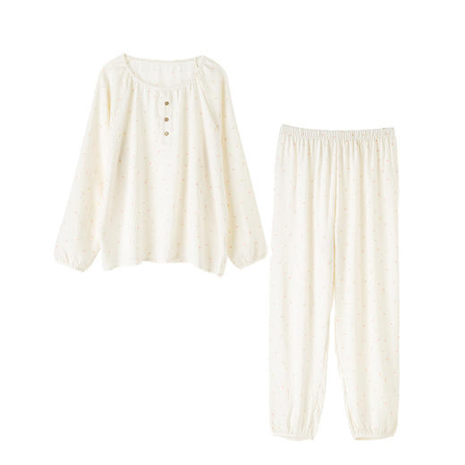 【2026春季】肌理碎花 · 亲肤家居服套装 棉柔印花透气亲肤 圆领宽松上衣外穿睡衣套装 商品图4