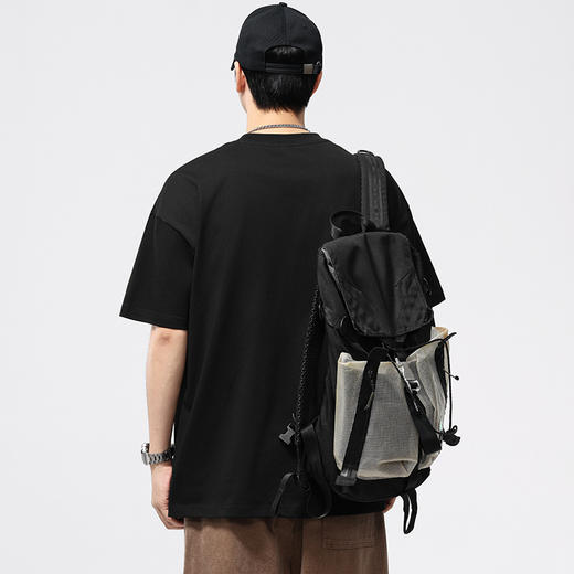 【DQ】大依优型大码男装260G重磅圆领T恤男宽松印花短袖半袖夏季新品潮款 商品图2