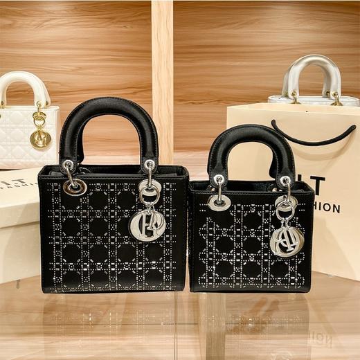 丁摩 【高品质】戴妃包女新款欧美时尚大牌烫钻重工高级感女士手提斜挎小包包5ZF-22402 商品图1