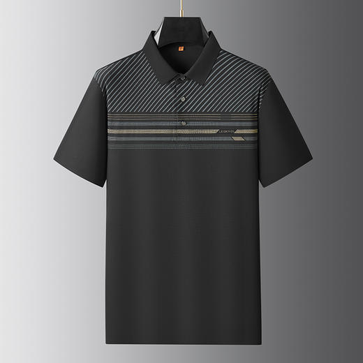 【弹力】【DWP】大依优型大码短袖POLO衫弹力翻领体恤加肥加大男士大号弹力透气舒适夏季半袖 商品图3
