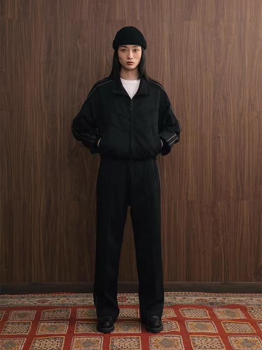 SUPERTOFU(SPTF) /YG-AW24-P073/珠地面料 刺绣LOGO 条纹织带 针织运动长裤 商品图2