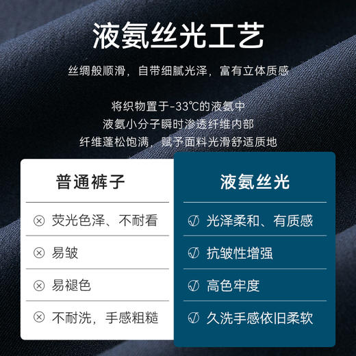 十如仕专柜同款薄款抗皱凉感舒适速干休闲长裤易打理男士透气-SP18 商品图8