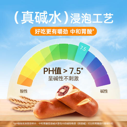 七年五季红豆全麦碱水棒  代餐高饱腹 个大馅多（70g/个） 商品图5