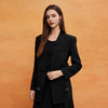 QE106斯尔丽2025春季新款金丝绒弹力箱型修身V领舒适时尚外套 商品缩略图0